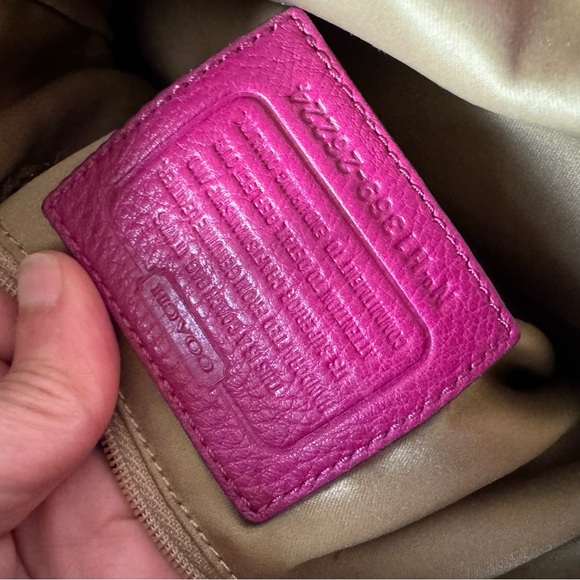 Coach Leather Madison Phoebe Medium Shoulder Bag - Pink - Magenta - Picture 7 of 11